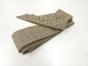 抽象模様織出し男物作り帯